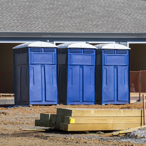 are there any restrictions on where i can place the porta potties during my rental period in La Porte City IA